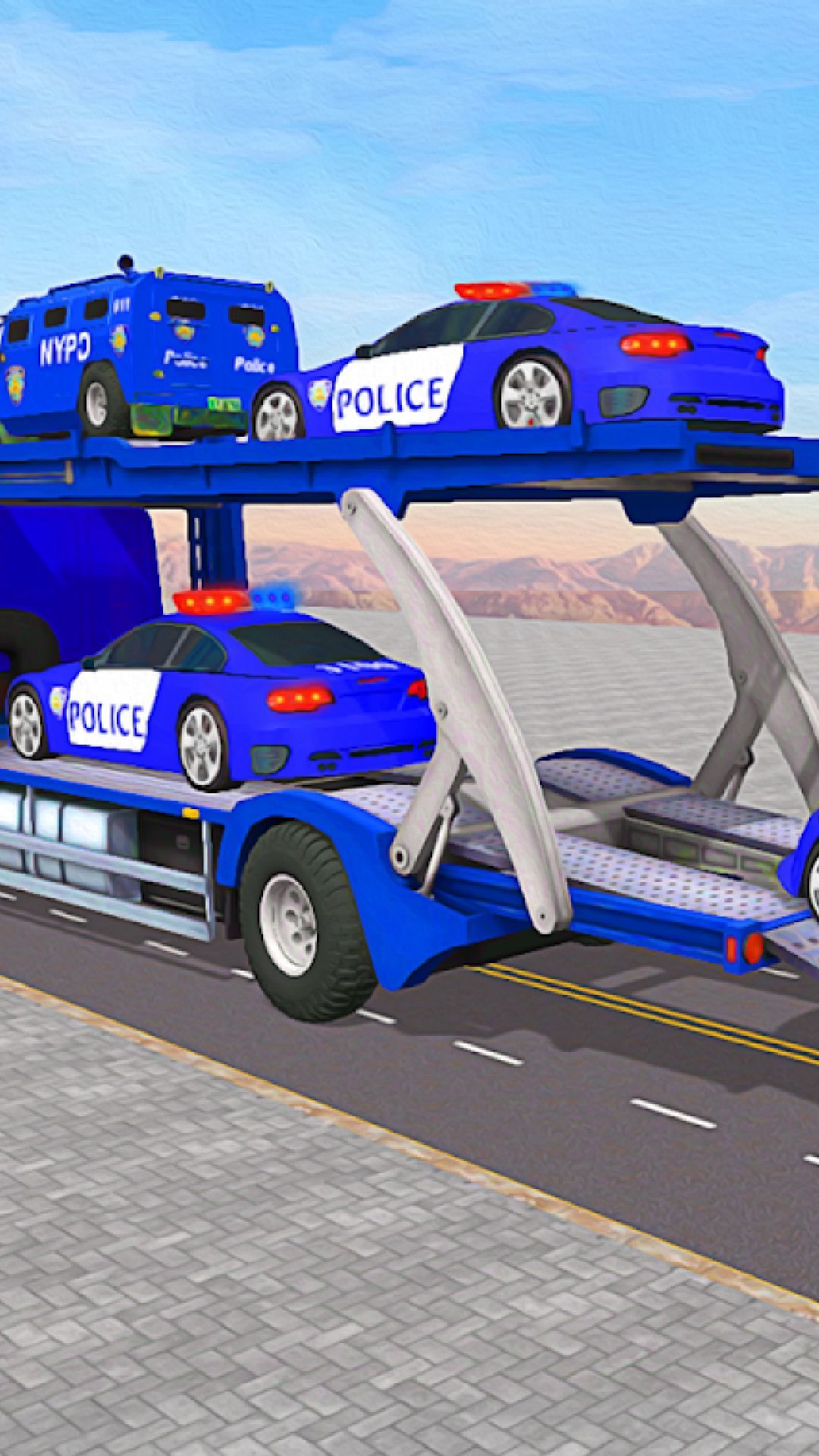 警察运输卡车3D截图3