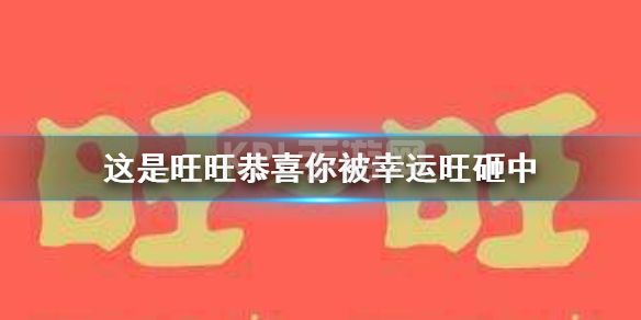 这是旺旺恭喜你被幸运旺砸中 恭喜你被幸运旺砸中图片分享