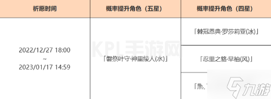 《原神》3.3下半复刻卡池是什么？3.3下半复刻卡池一览