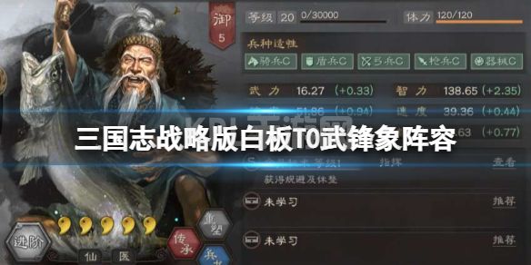 《三国志战略版》白板T0武锋象阵容 左慈太史慈许攸